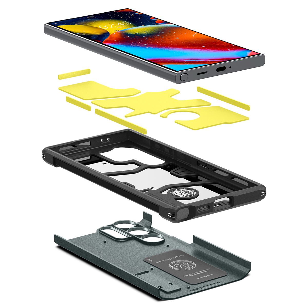 Spigen Tough Armor, abyss green - Samsung Galaxy S24 Ultra (6)