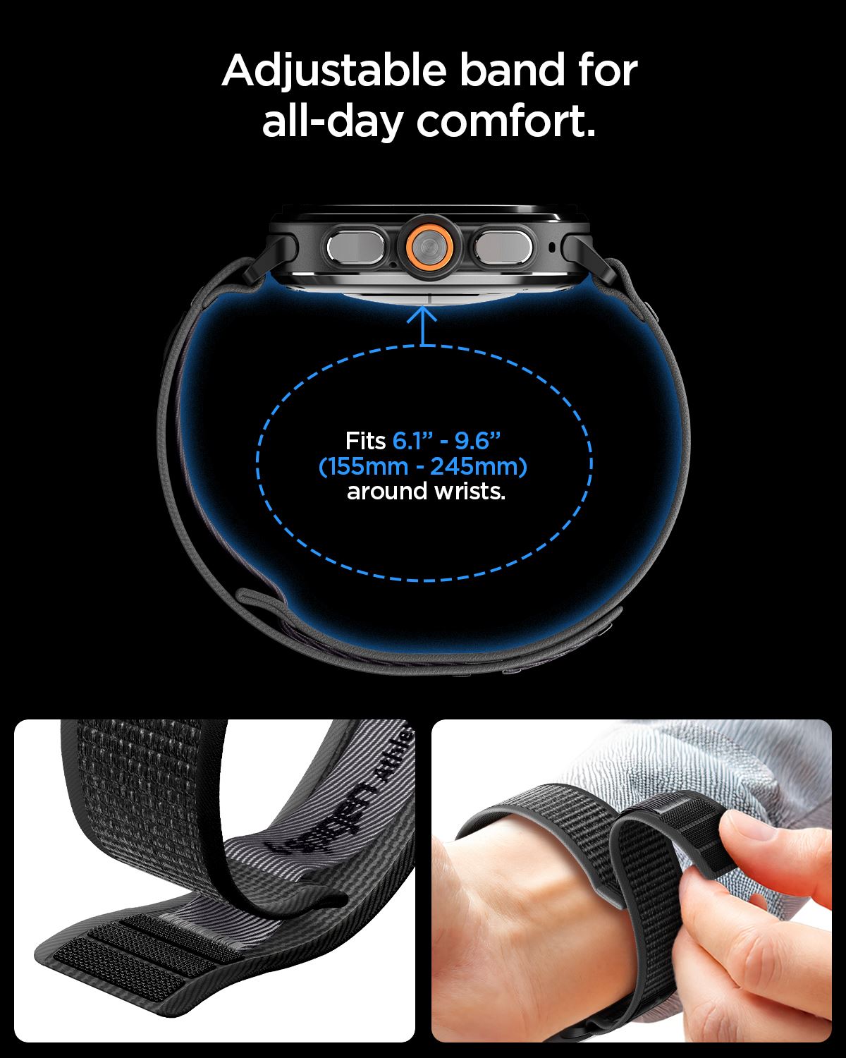 Spigen Athlex Air, active black gray - Samsung Galaxy Watch Ultra 2/1 47mm (18)