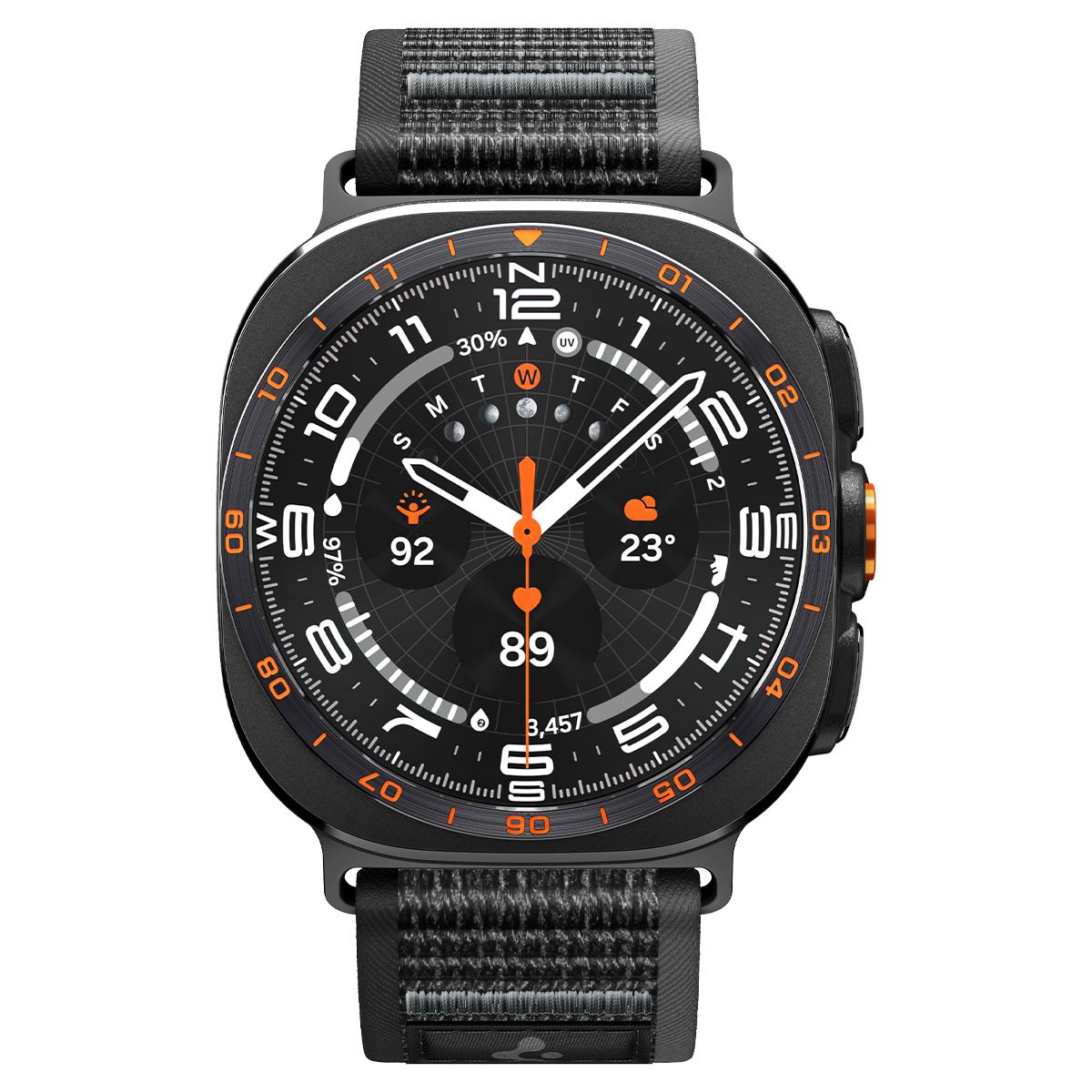 Spigen Athlex Air, active black gray - Samsung Galaxy Watch Ultra 2/1 47mm (3)