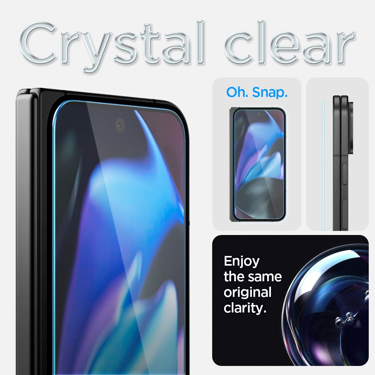 Spigen Glass tR EZ Fit (Cover 2 Pack), transparency - Google Pixel 9 Pro Fold (10)