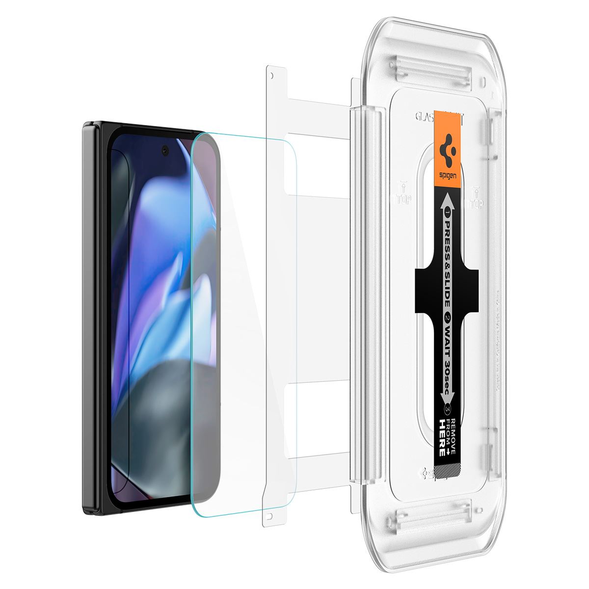 Spigen Glass tR EZ Fit (Cover 2 Pack), transparency - Google Pixel 9 Pro Fold (13)