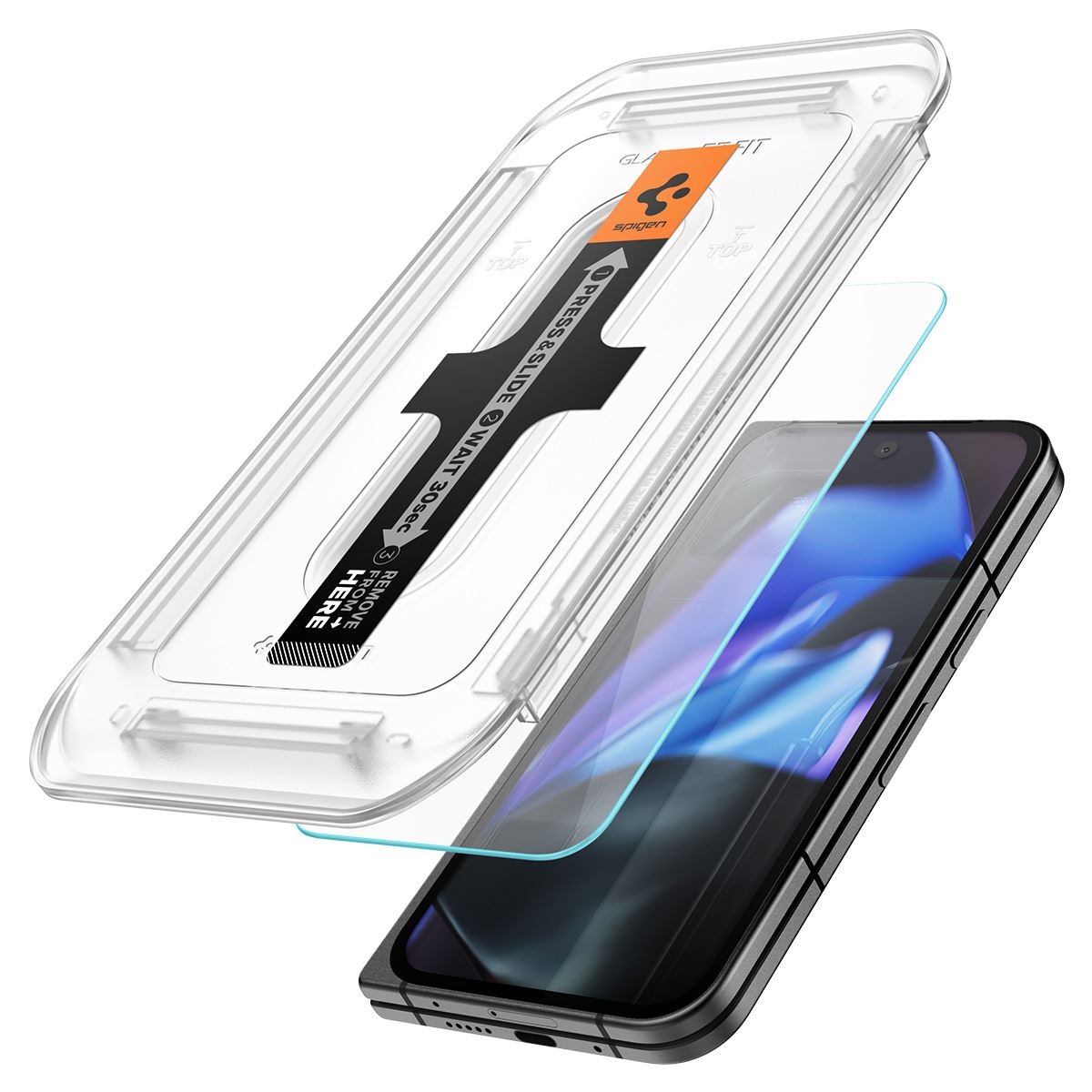 Spigen Glass tR EZ Fit (Cover 2 Pack), transparency - Google Pixel 9 Pro Fold (2)
