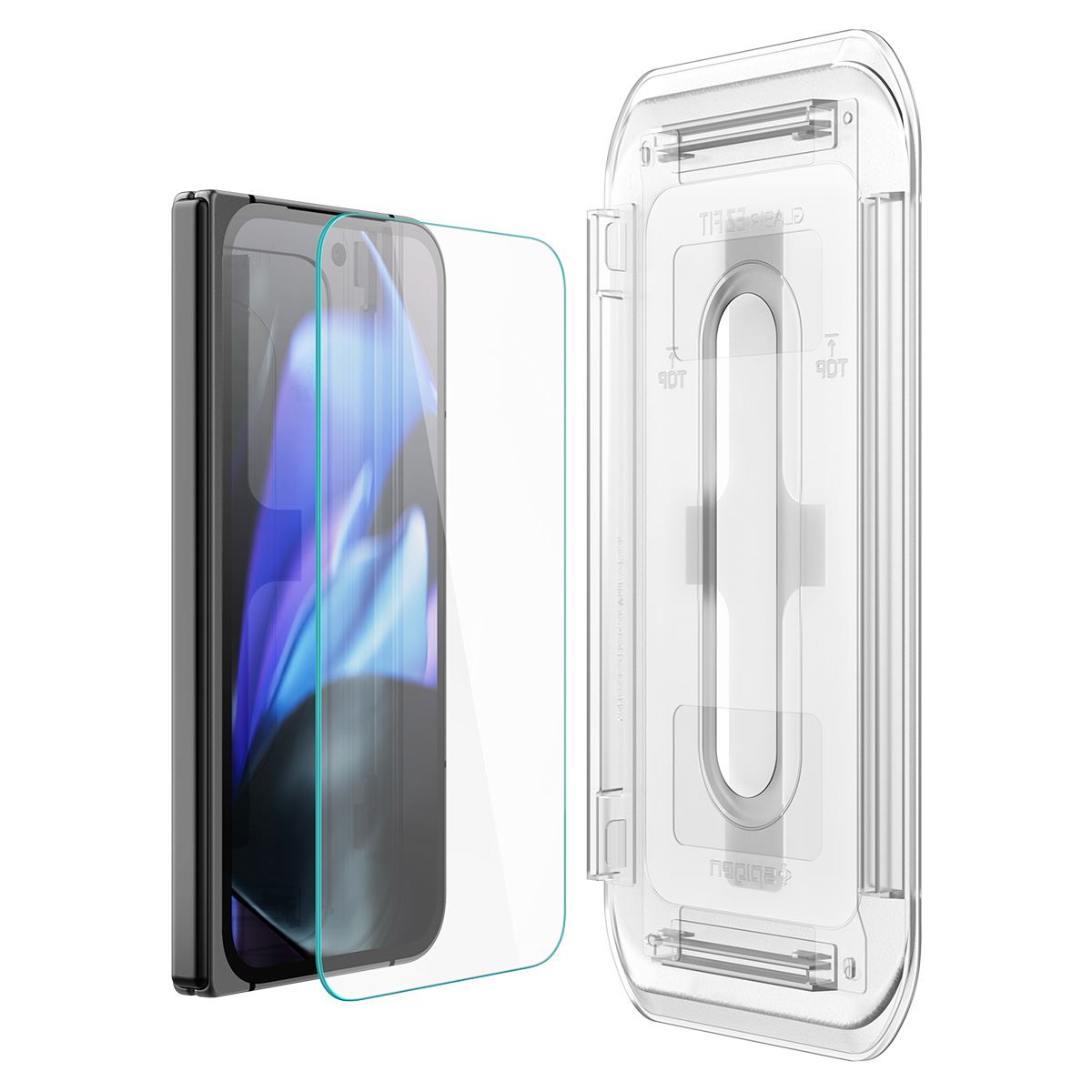 Spigen Glass tR EZ Fit (Cover 2 Pack), transparency - Google Pixel 9 Pro Fold (3)