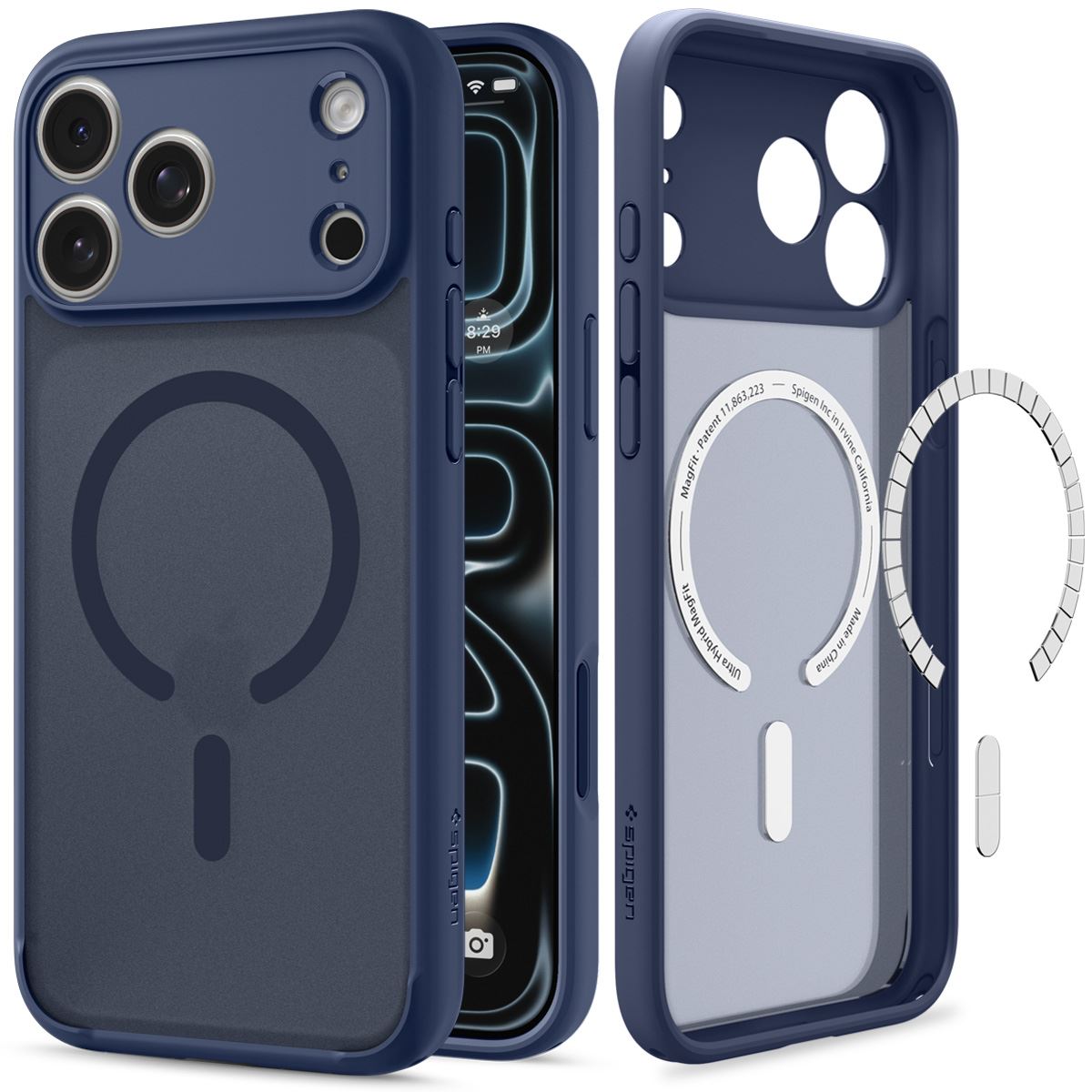 Spigen Ultra Hybrid MagSafe, frost deep blue - iPhone 18 Pro/17 Pro (1)