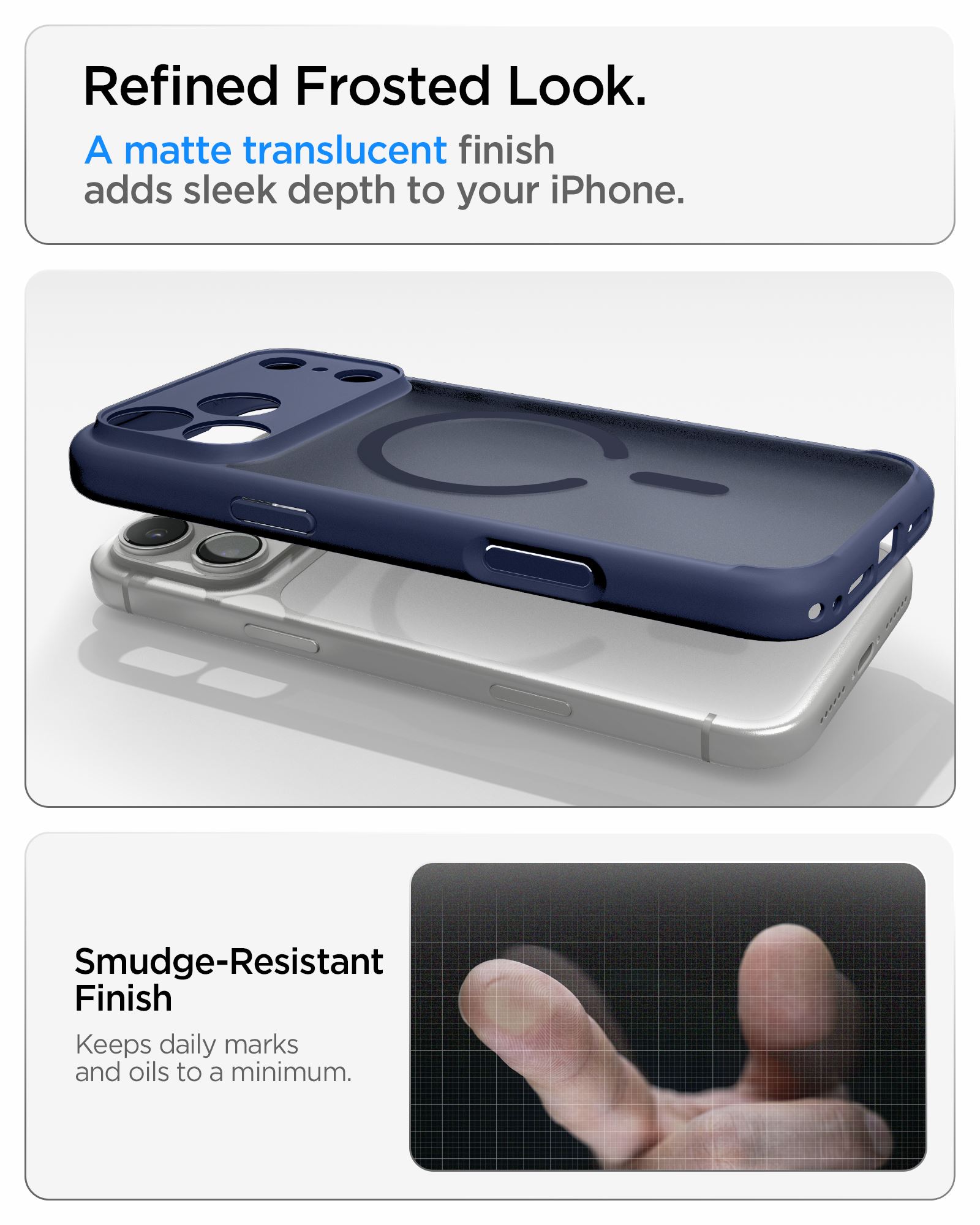 Spigen Ultra Hybrid MagSafe, frost deep blue - iPhone 18 Pro/17 Pro (14)