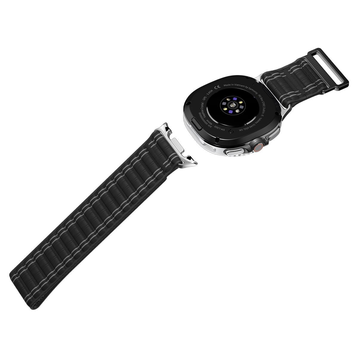Spigen Fabric Band (hook-and-loop), black - Samsung Galaxy Watch 8 46mm/44mm/40mm (11)
