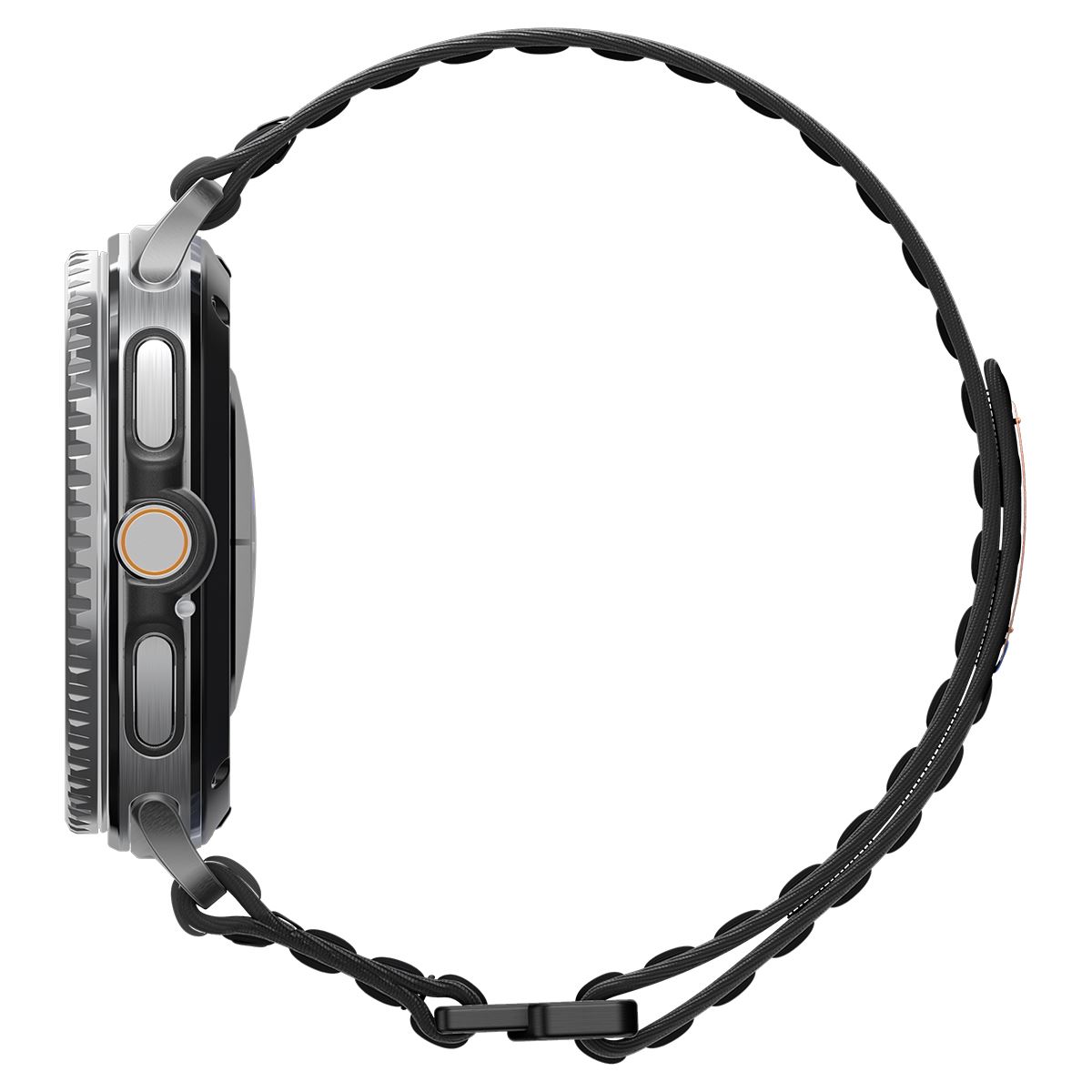 Spigen Fabric Band (hook-and-loop), black - Samsung Galaxy Watch 8 46mm/44mm/40mm (3)