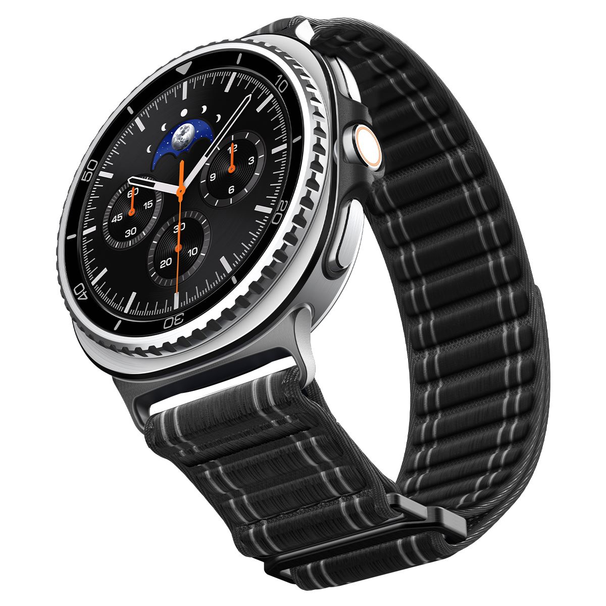 Spigen Fabric Band (hook-and-loop), black - Samsung Galaxy Watch 8 46mm/44mm/40mm (5)