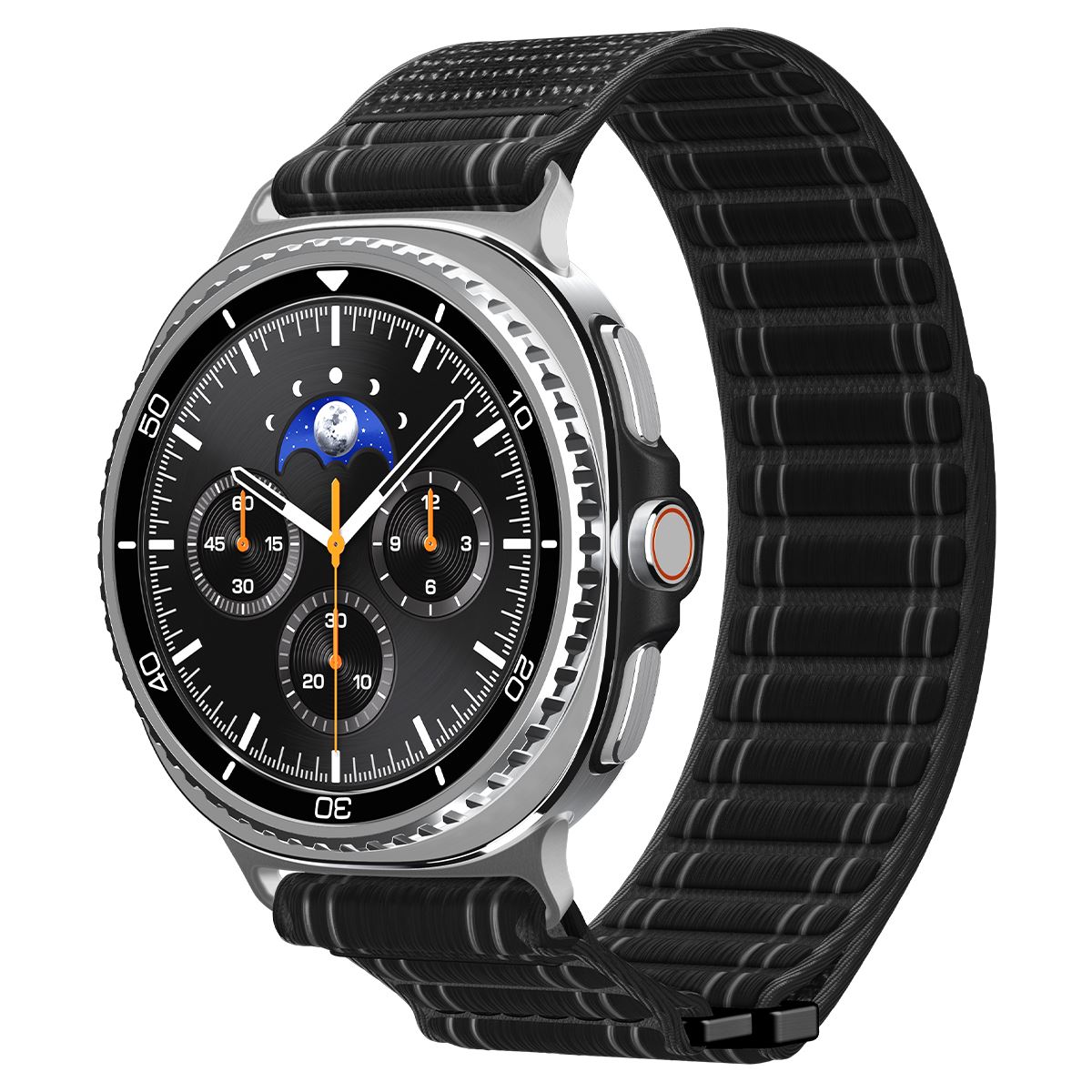Spigen Fabric Band (hook-and-loop), black - Samsung Galaxy Watch 8 46mm/44mm/40mm