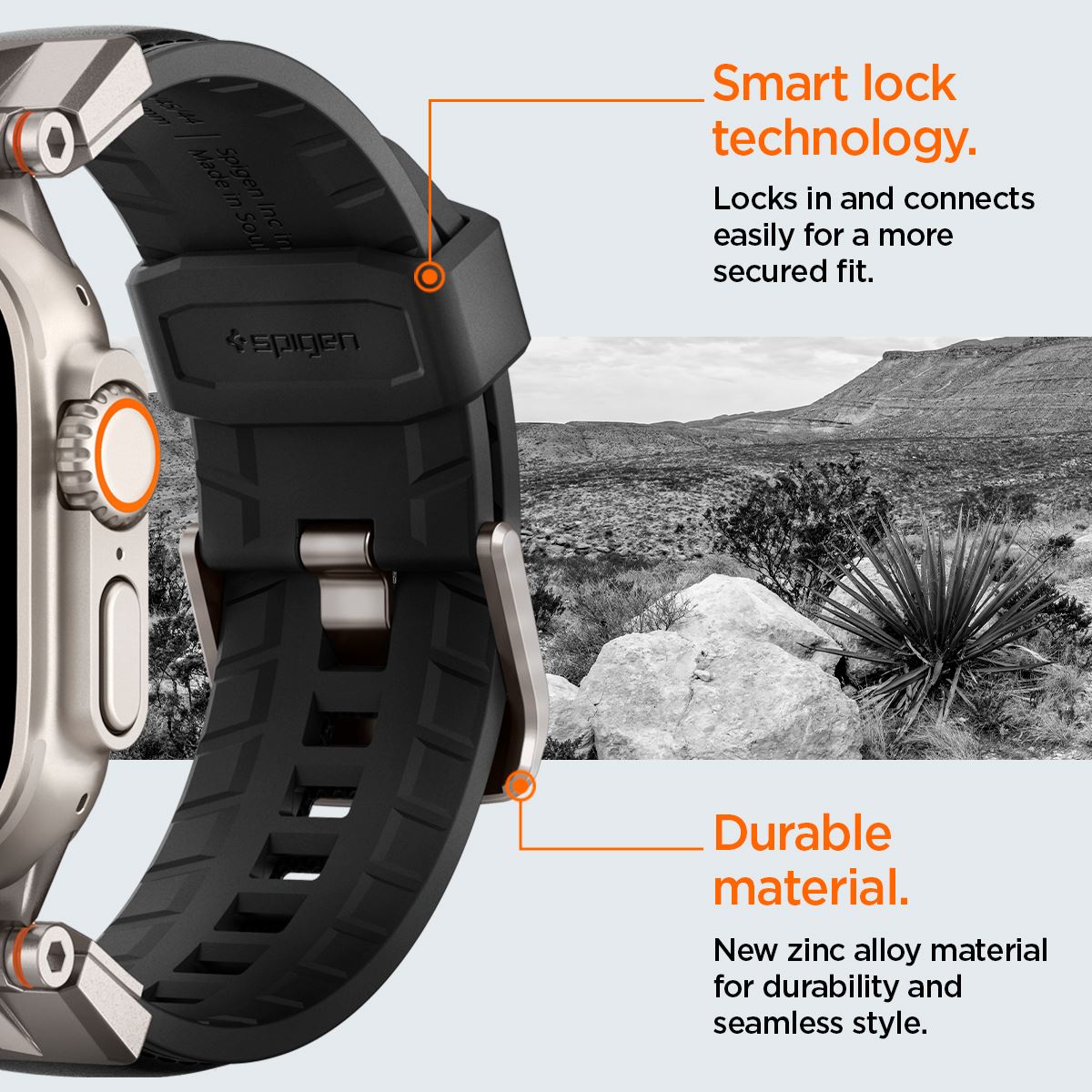 Spigen DuraPro Armor PU, black - Apple Watch 49mm/46mm/45mm/44mm/42mm (14)