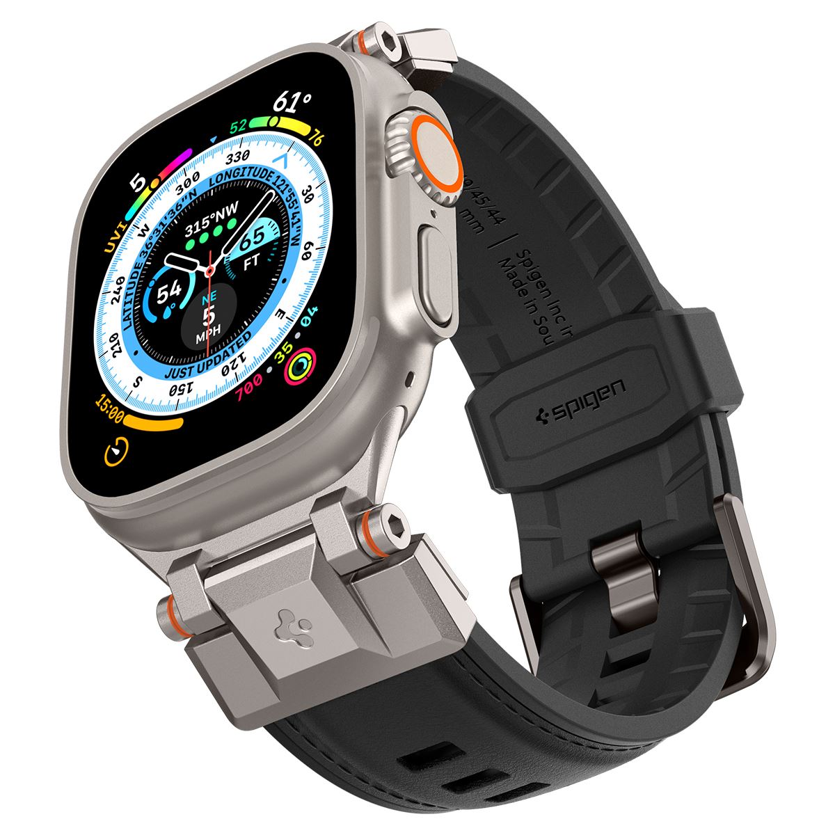 Spigen DuraPro Armor PU, black - Apple Watch 49mm/46mm/45mm/44mm/42mm (8)