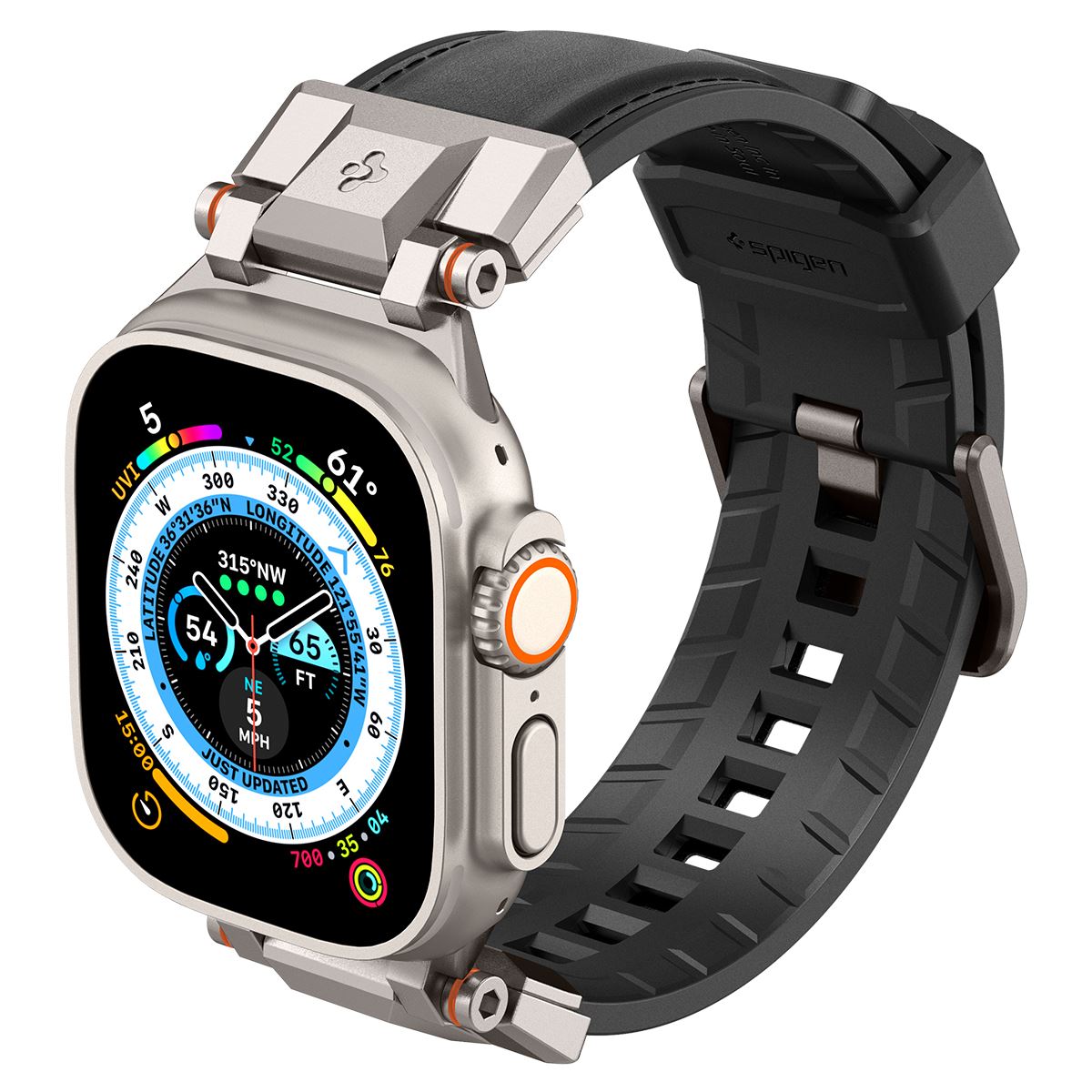 Spigen DuraPro Armor PU, black - Apple Watch 49mm/46mm/45mm/44mm/42mm (9)
