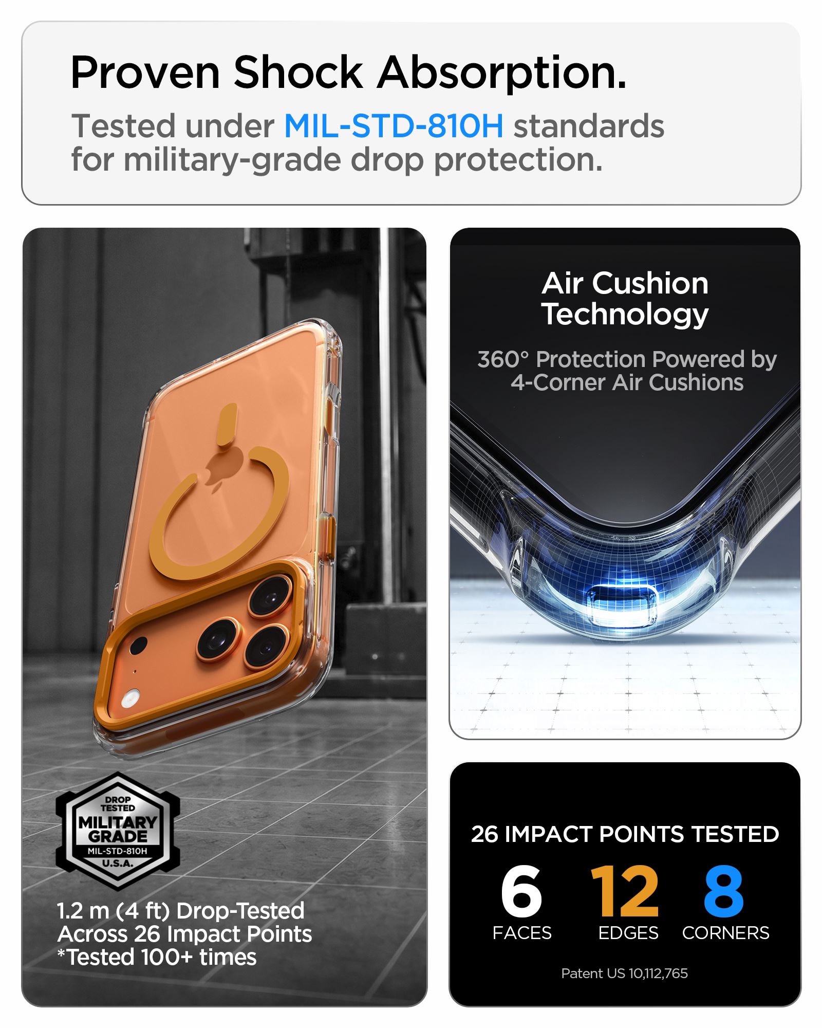 Spigen Ultra Hybrid Optik S MagSafe, clear orange - iPhone 18 Pro/17 Pro (11)