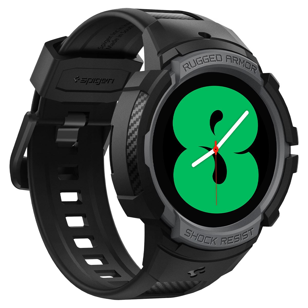 Spigen Rugged Armor Pro, charcoal gray - Samsung Galaxy Watch5/Watch4 40mm (2)