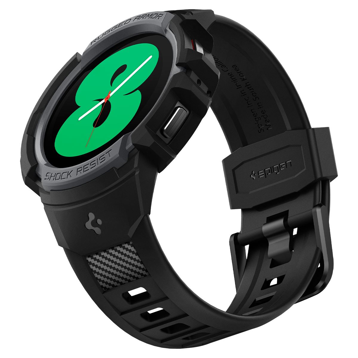 Spigen Rugged Armor Pro, charcoal gray - Samsung Galaxy Watch5/Watch4 40mm (4)