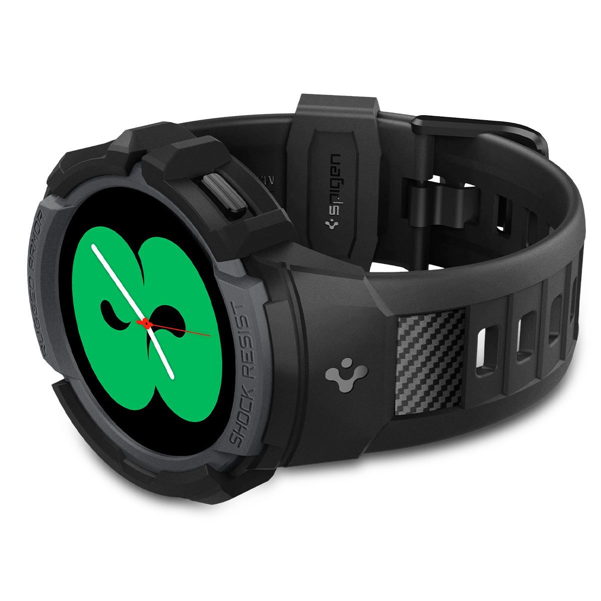 Spigen Rugged Armor Pro, charcoal gray - Samsung Galaxy Watch5/Watch4 40mm (7)