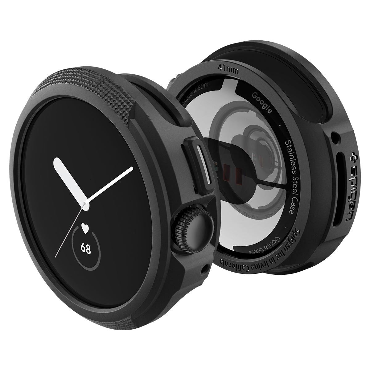 Spigen Liquid Air, matte black - Google Pixel Watch 3/2/1 (10)