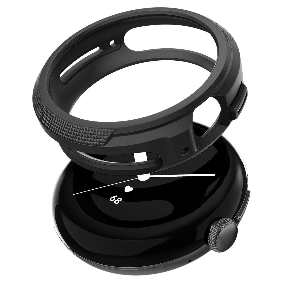 Spigen Liquid Air, matte black - Google Pixel Watch 3/2/1 (9)