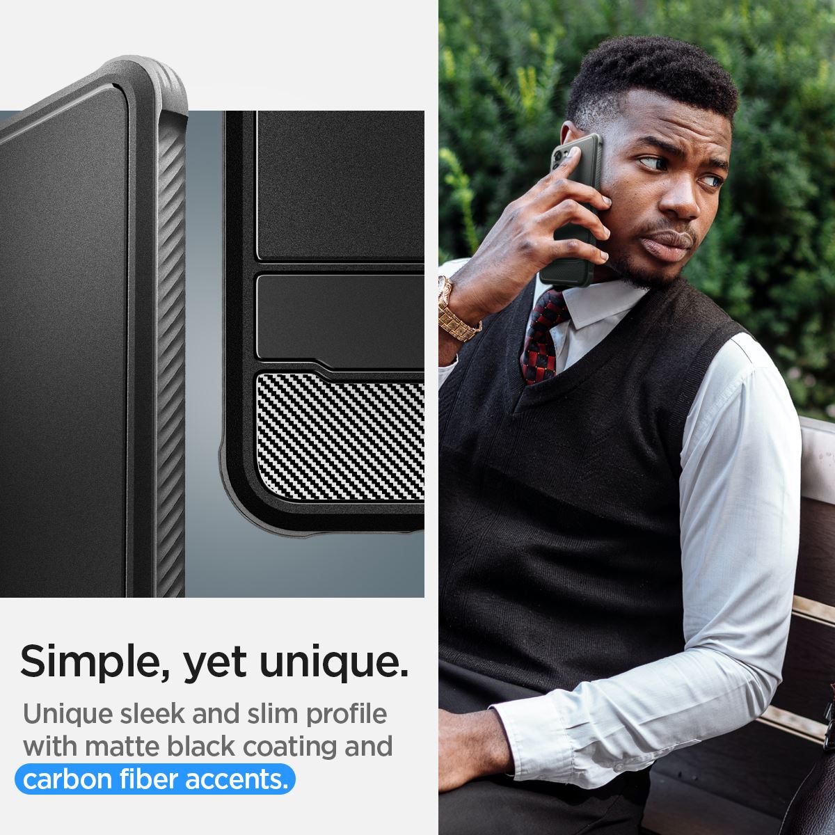 Spigen Rugged Armor, black - Samsung Galaxy S23 (16)