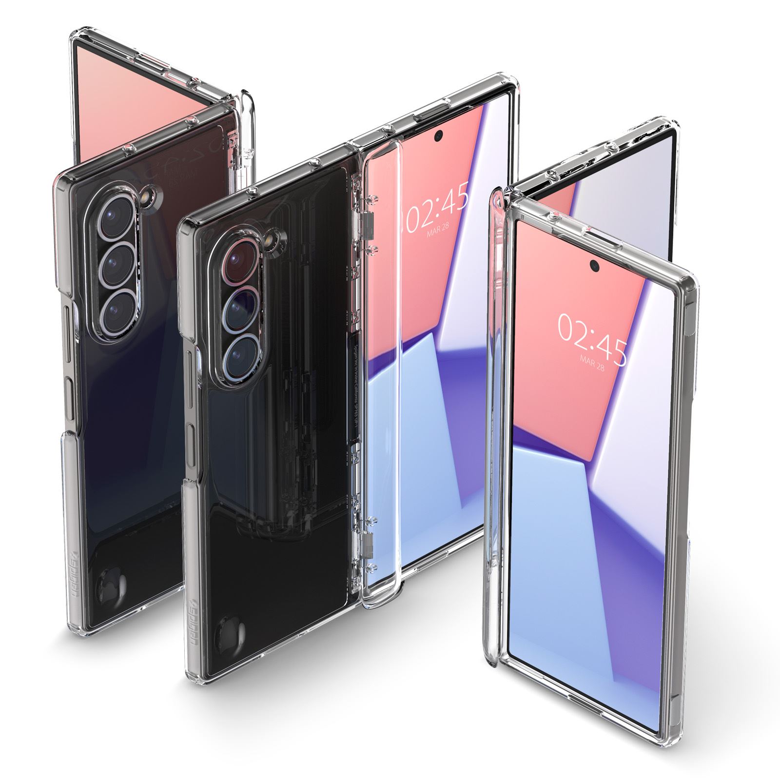 Spigen Ultra Hybrid Pro, crystal clear - Samsung Galaxy Z Fold6 (3)
