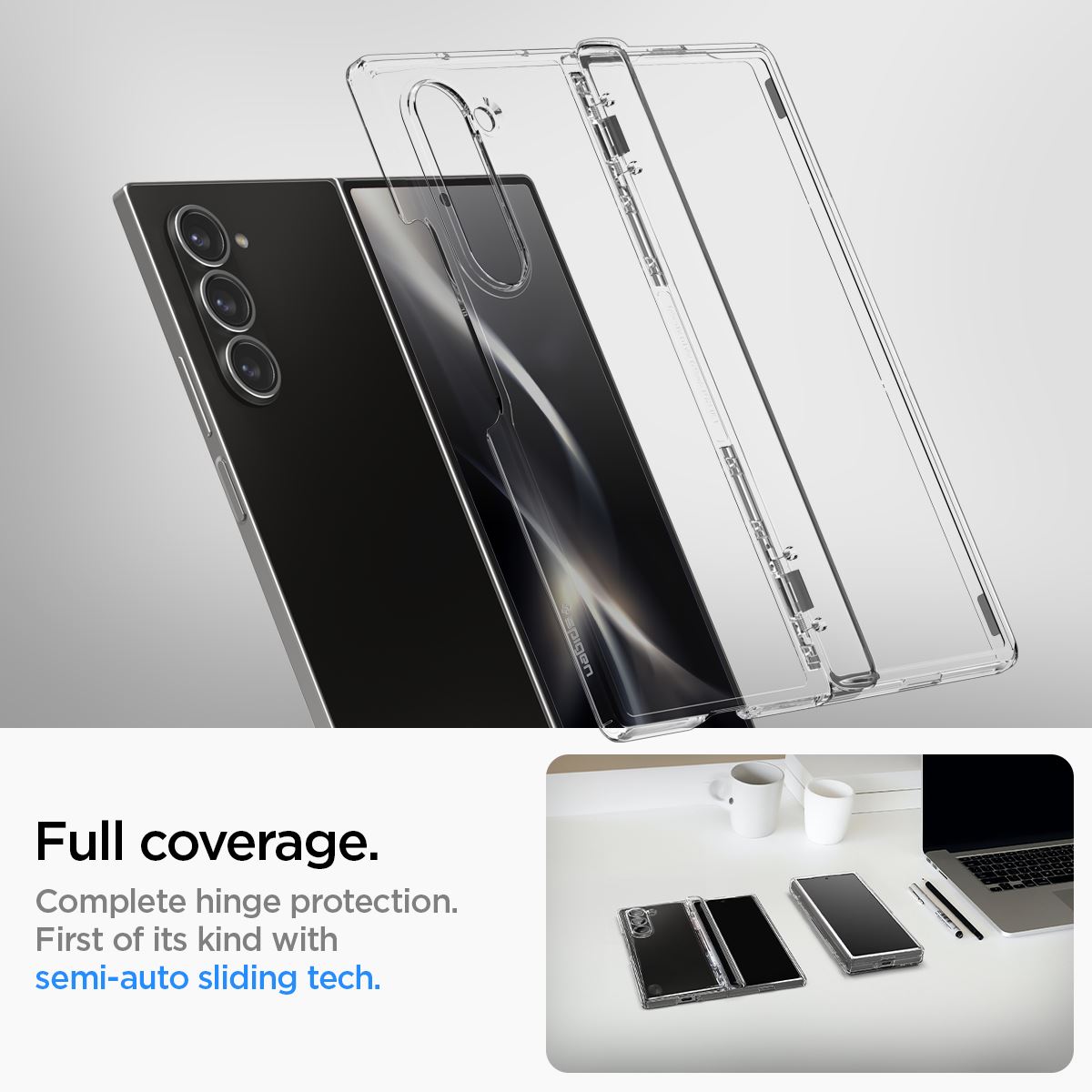 Spigen Ultra Hybrid Pro, crystal clear - Samsung Galaxy Z Fold6 (8)