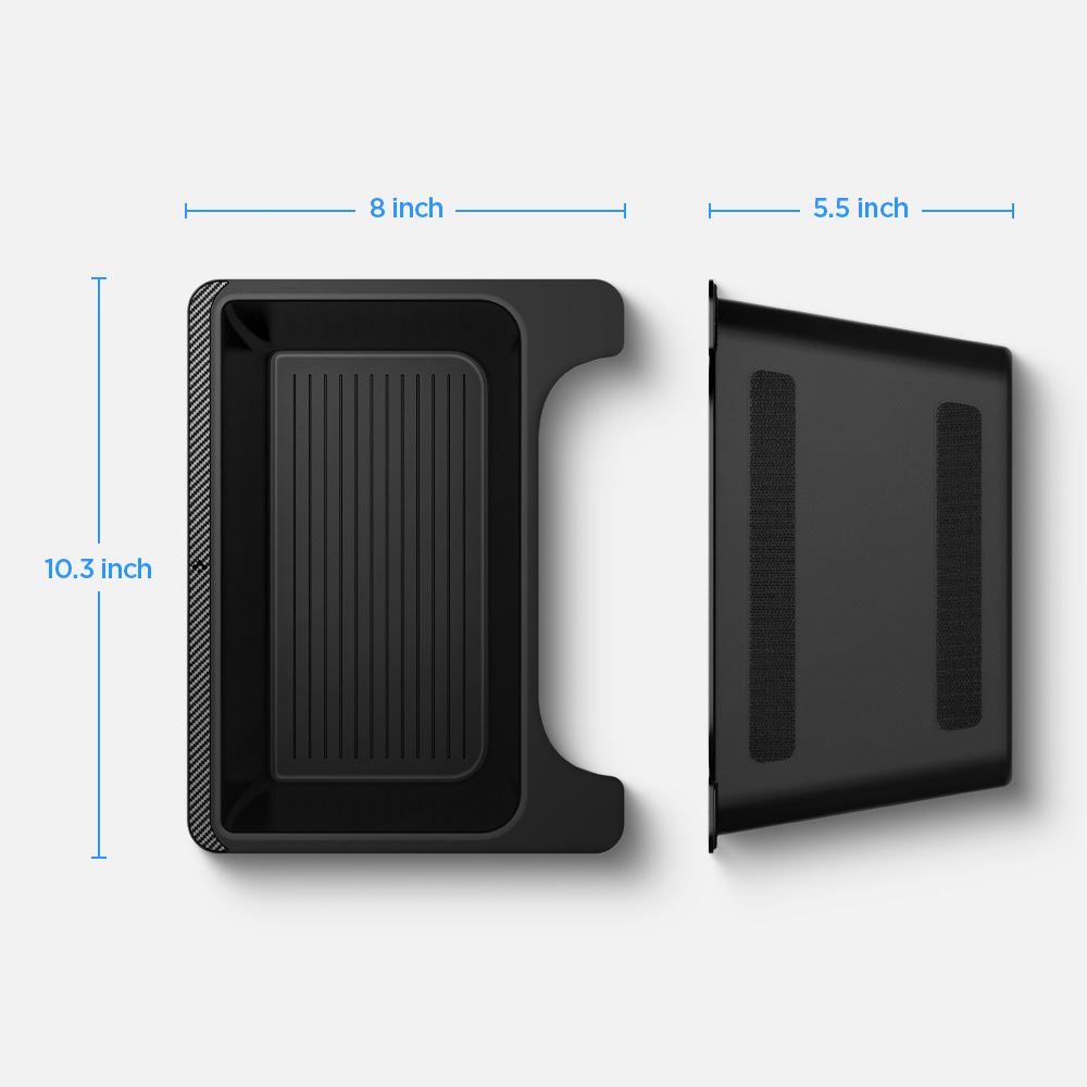 Spigen Tesla Rear Under Air Outlet Storage Box, black - Tesla Model Y (11)
