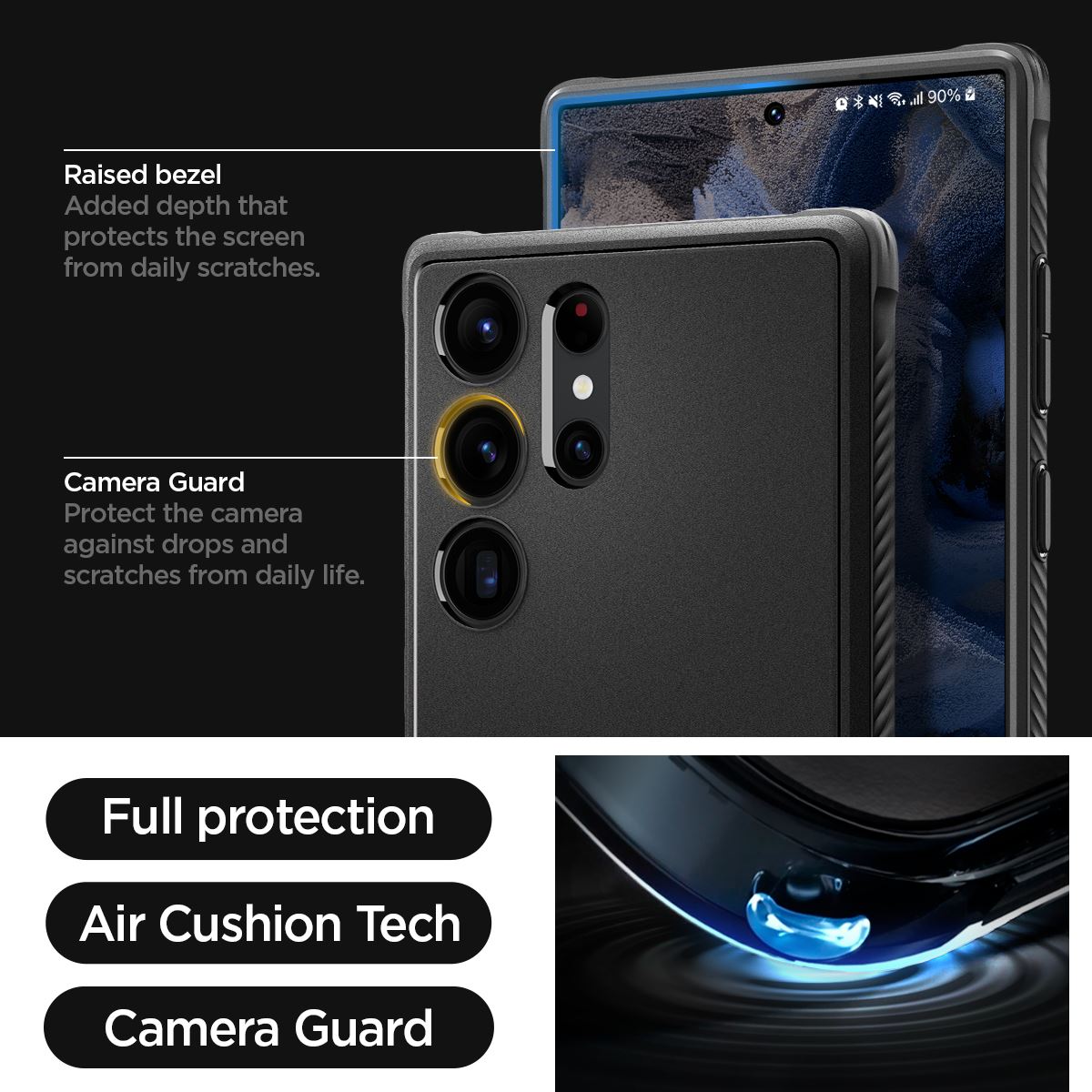Spigen Rugged Armor, black - Samsung Galaxy S23 Ultra (17)