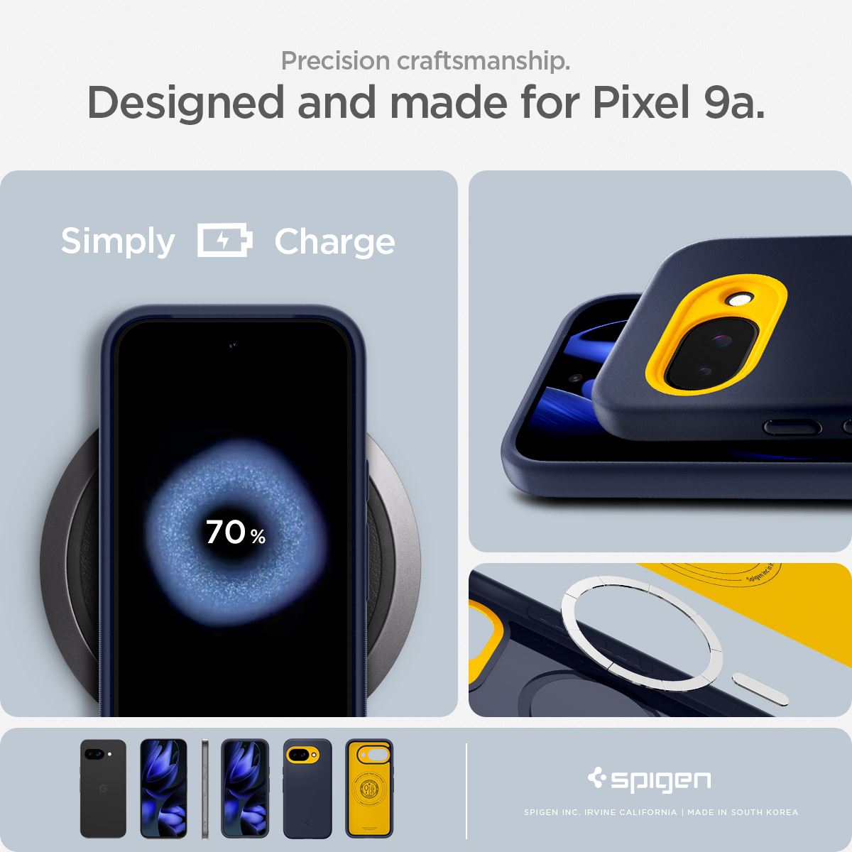Spigen Nano Pop MagSafe, blueberry navy - Google Pixel 9a (15)