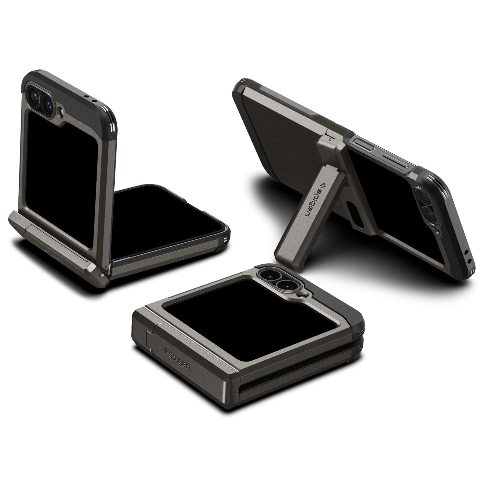 Spigen Tough Armor Pro, gunmetal - Samsung Galaxy Z Flip6 (4)