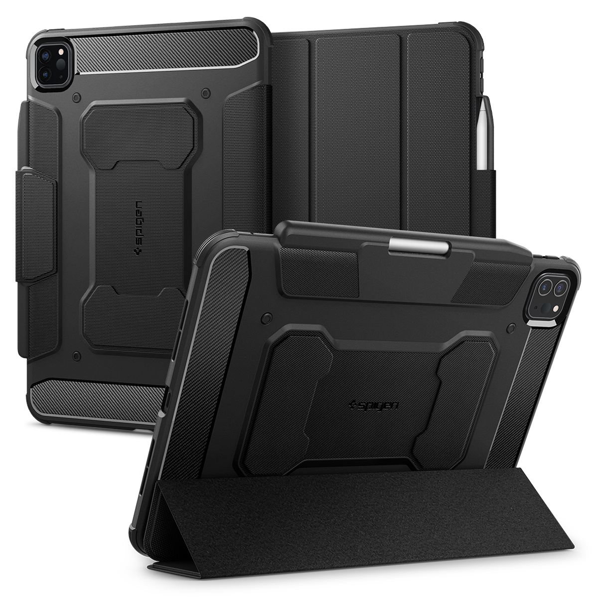 Spigen Rugged Armor Pro, black - iPad Pro 11 2024