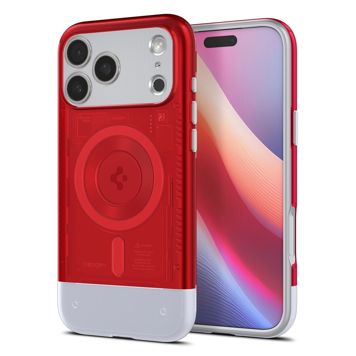 Spigen Classic C1 MagSafe, ruby - iPhone 17 Pro (1)