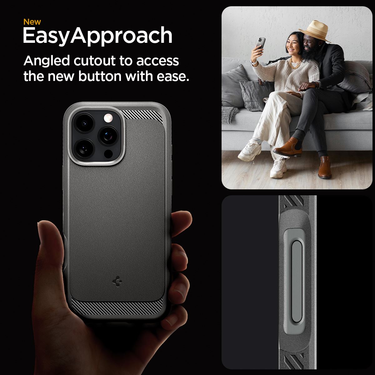 Spigen Rugged Armor MagSafe, gray - iPhone 16 Pro (14)