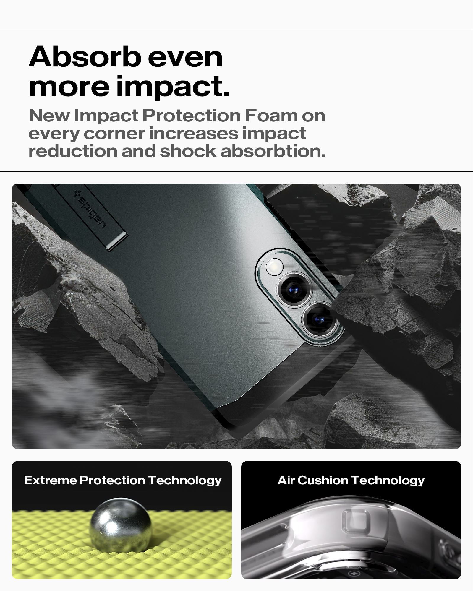 Spigen Tough Armor MagSafe, abyss green - Samsung Galaxy S25 Edge (13)