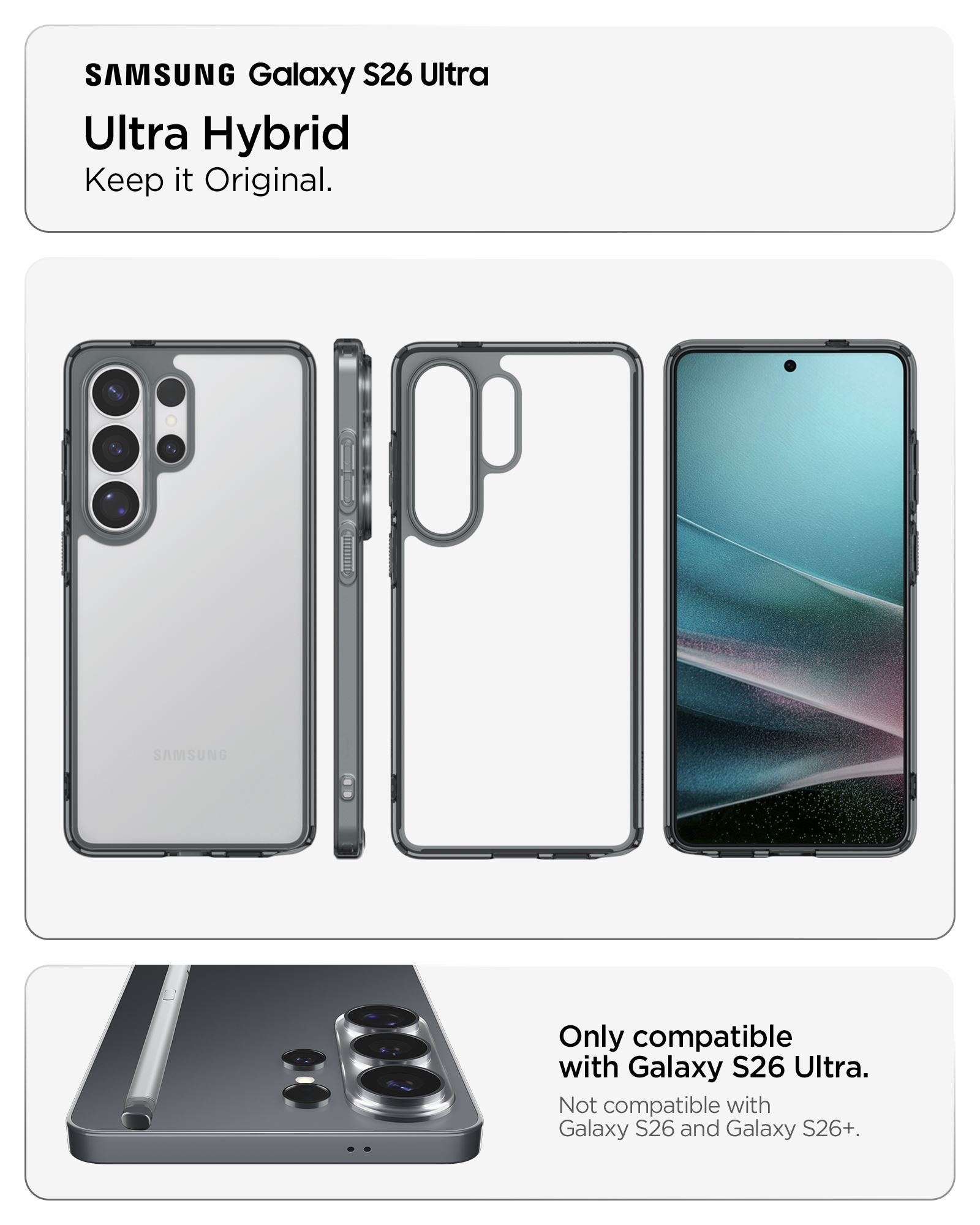 Spigen Ultra Hybrid, space crystal - Samsung Galaxy S26 Ultra (13)