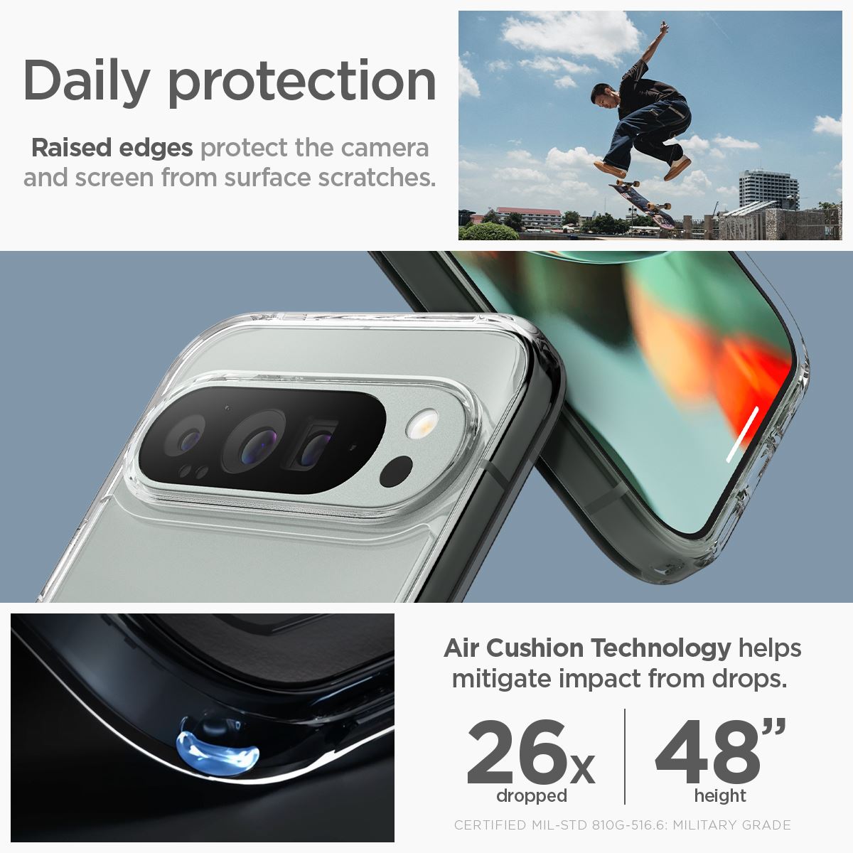Spigen Ultra Hybrid OneTap Metal Ring MagSafe, white - Google Pixel 9 Pro XL (8)