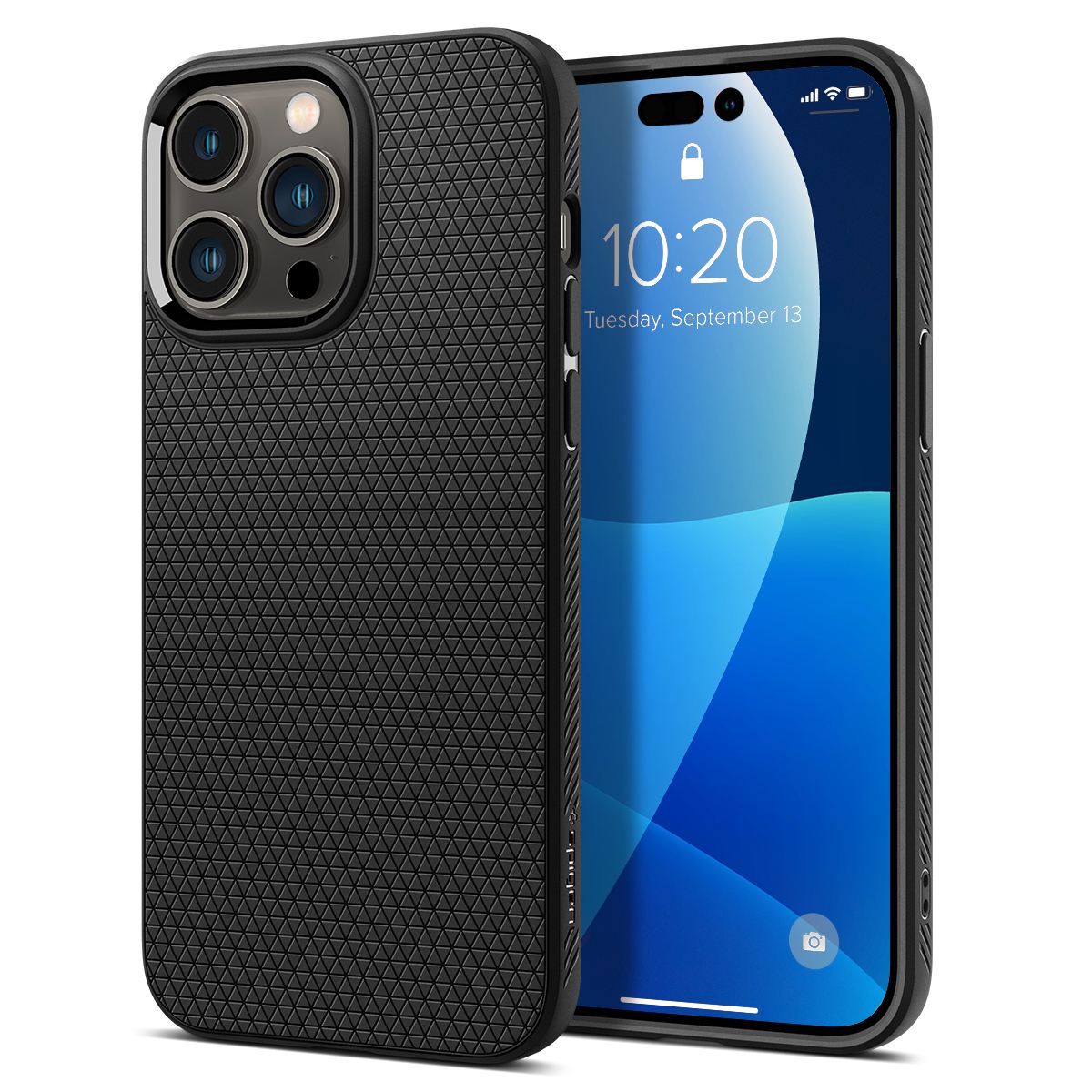 Spigen Liquid Air, matte black - iPhone 14 Pro Max