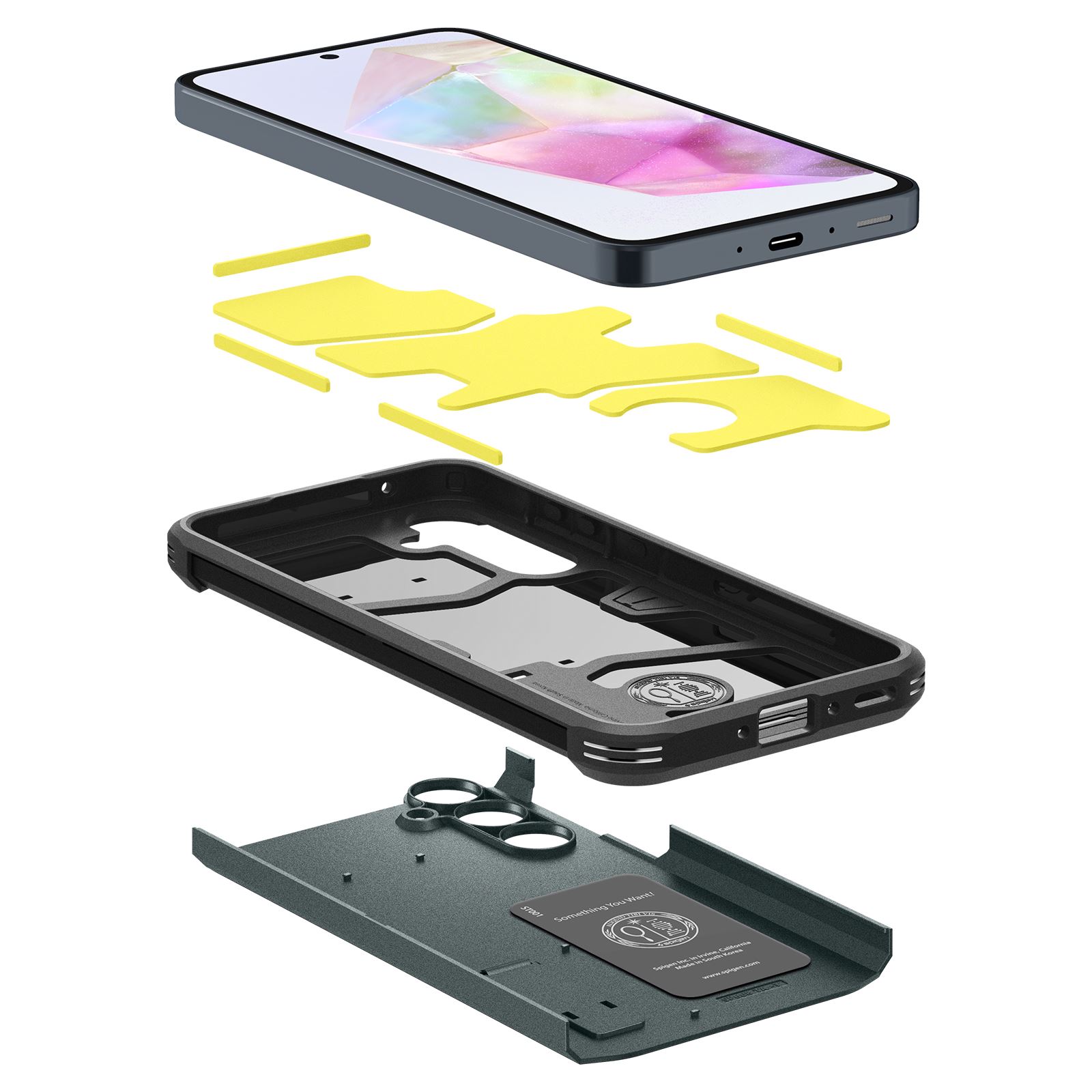 Spigen Tough Armor, abyss green - Samsung Galaxy A35 (6)