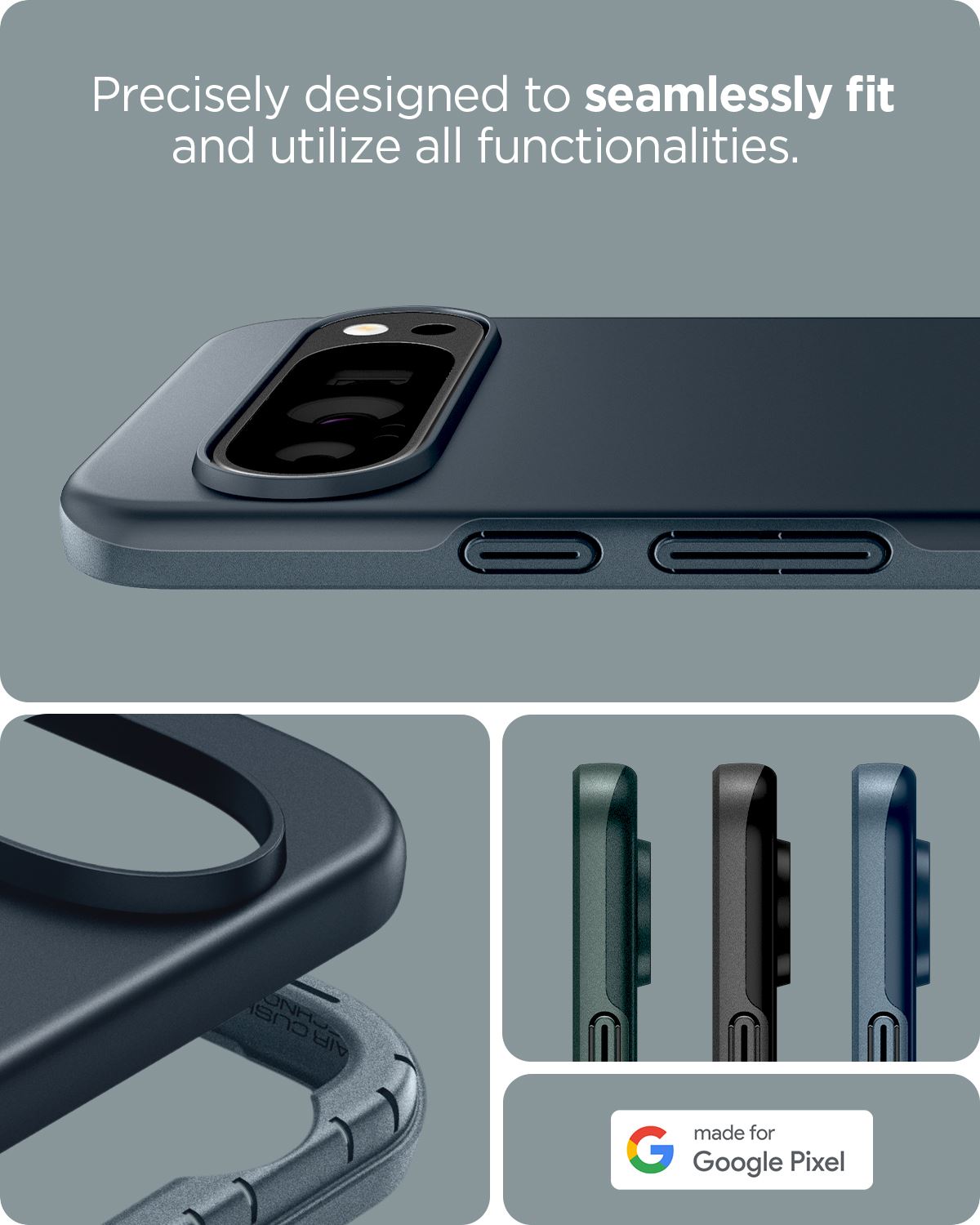 Spigen Thin Fit, metal slate - Google Pixel 9 Pro XL (16)