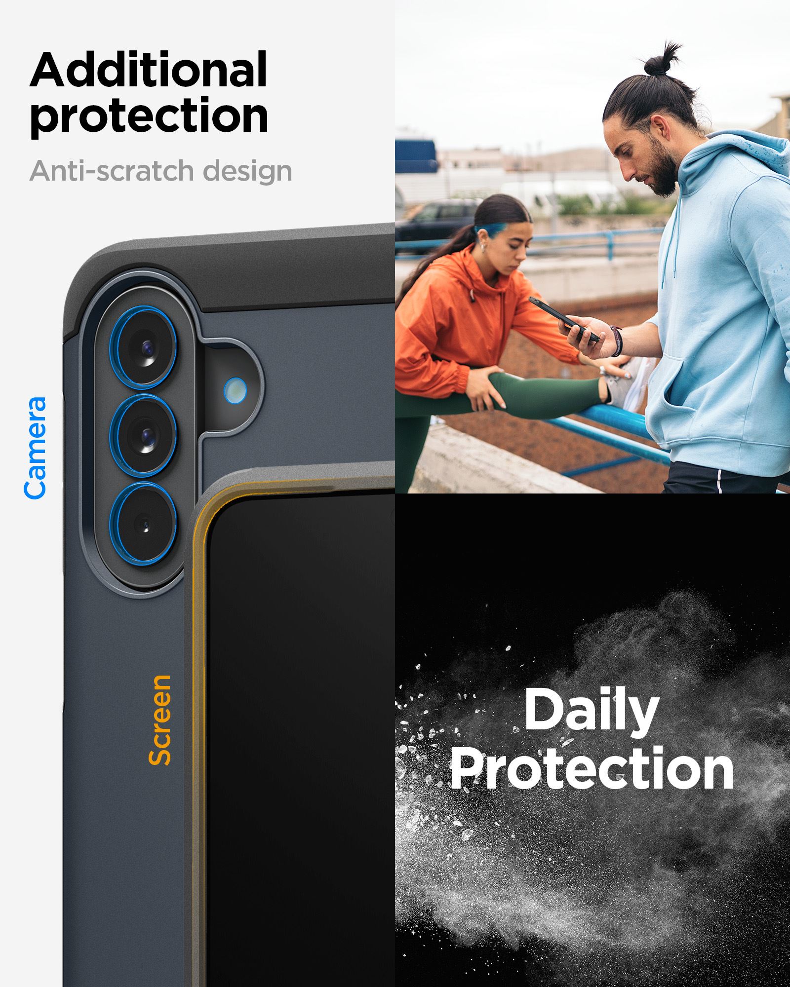 Spigen Tough Armor, metal slate - Samsung Galaxy A57 5G (15)