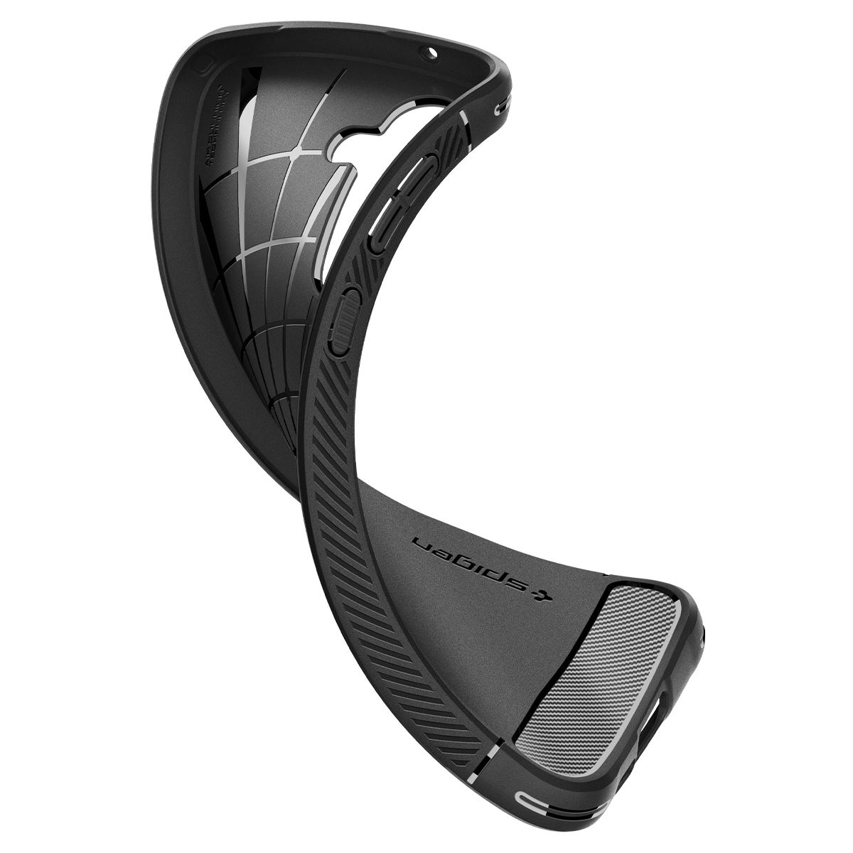 Spigen Rugged Armor, matte black - Samsung Galaxy A55 (10)