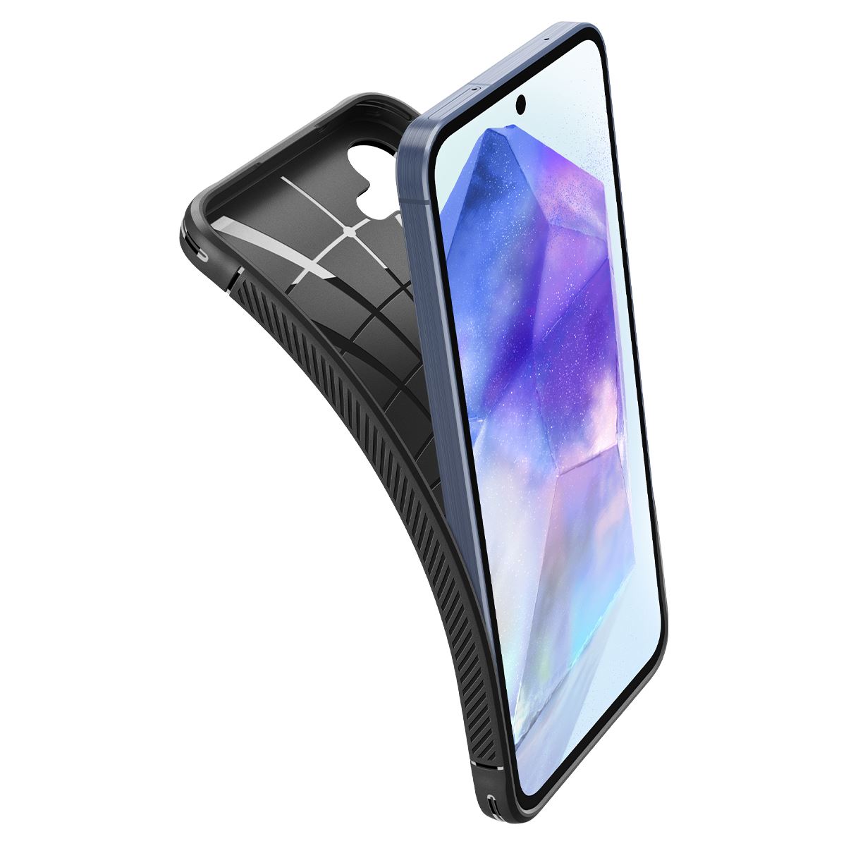 Spigen Rugged Armor, matte black - Samsung Galaxy A55 (7)