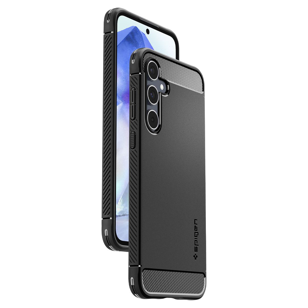 Spigen Rugged Armor, matte black - Samsung Galaxy A55 (9)
