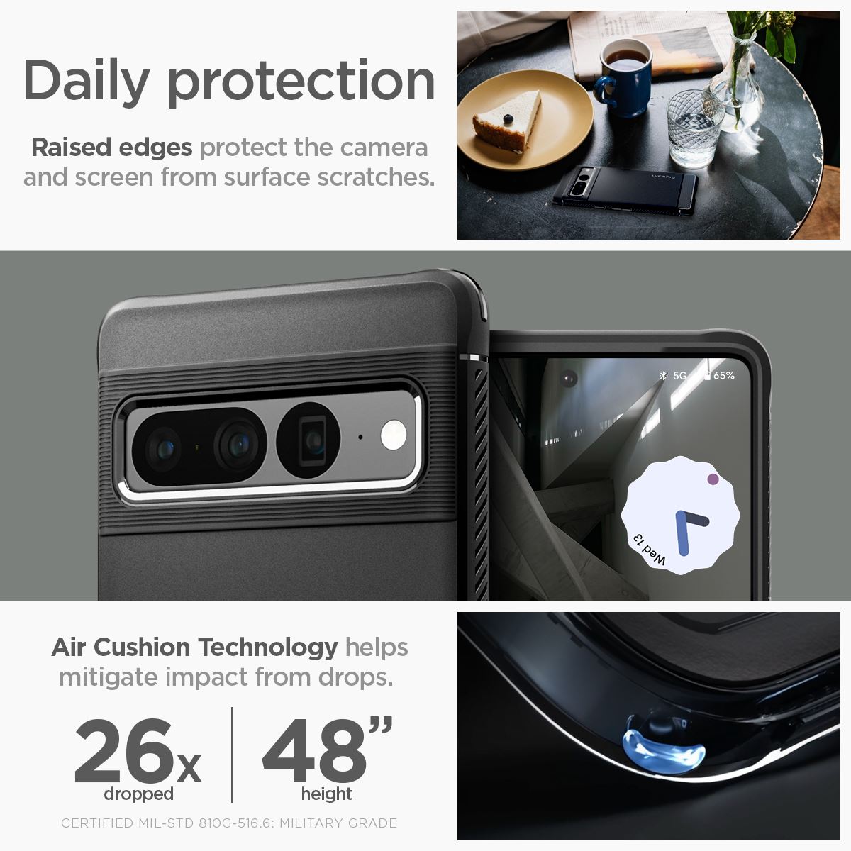 Spigen Rugged Armor, black - Google Pixel 7 Pro (17)