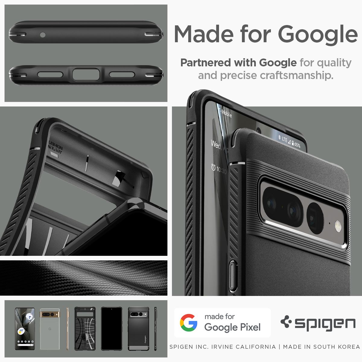 Spigen Rugged Armor, black - Google Pixel 7 Pro (20)