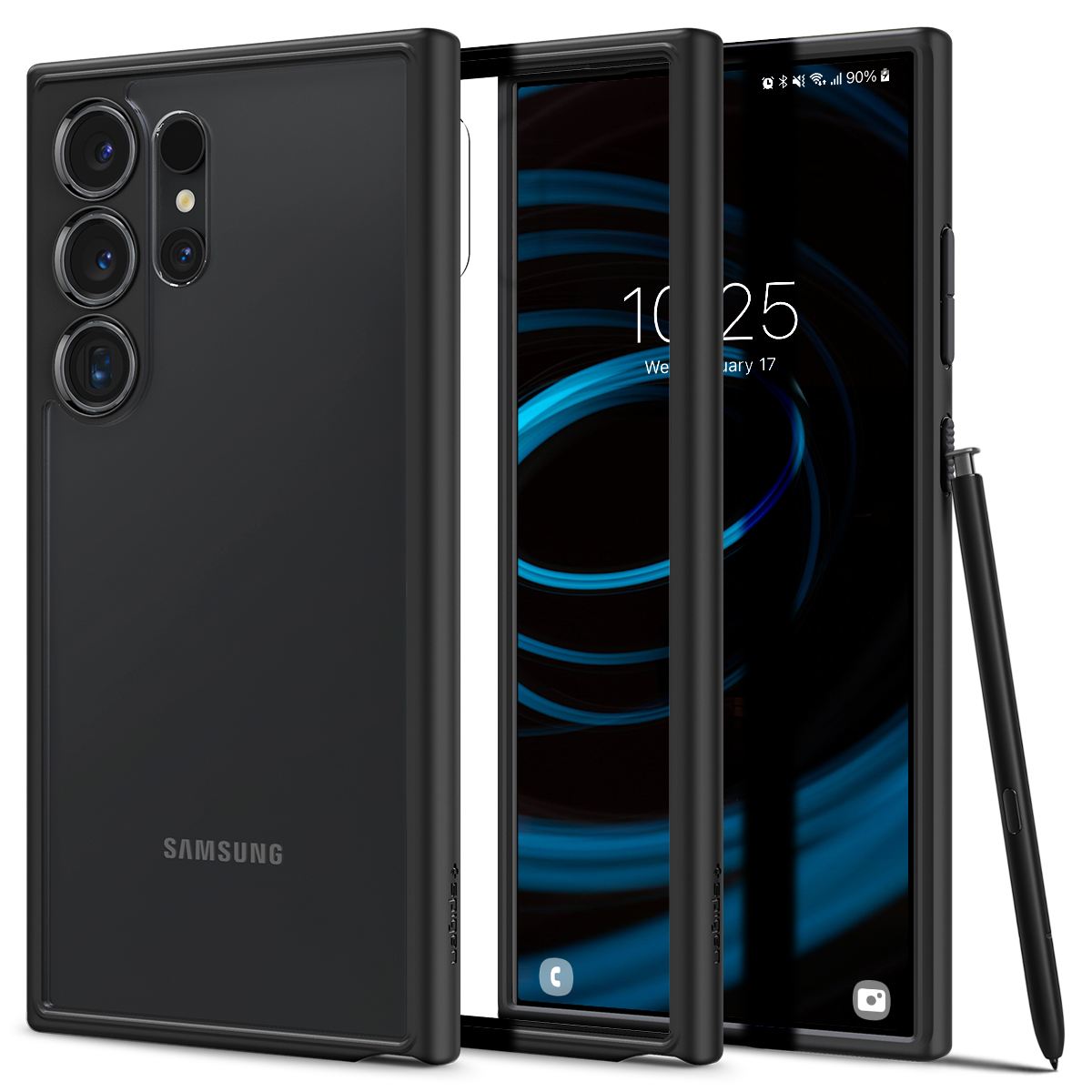 Spigen Ultra Hybrid, matte black - Samsung Galaxy S24 Ultra (1)