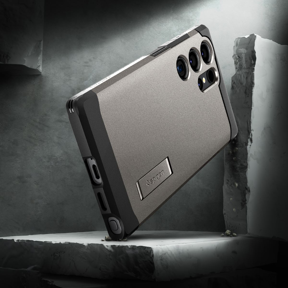 Spigen Tough Armor, gunmetal - Samsung Galaxy S24 Ultra (14)