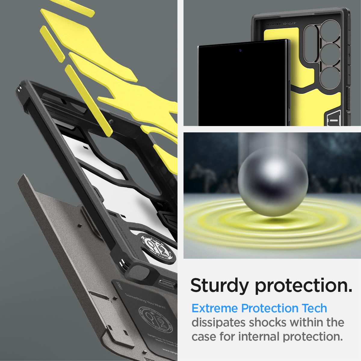Spigen Tough Armor, gunmetal - Samsung Galaxy S24 Ultra (15)