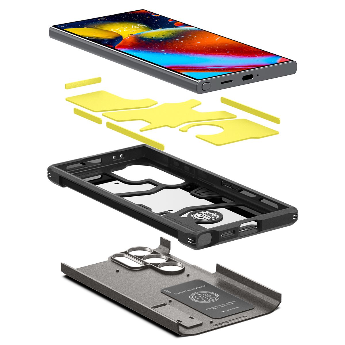 Spigen Tough Armor, gunmetal - Samsung Galaxy S24 Ultra (6)