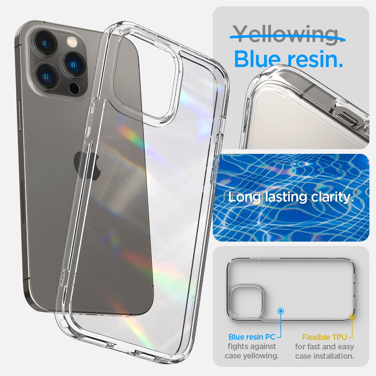 Spigen Crystal Hybrid, crystal clear - iPhone 14 Pro Max (10)