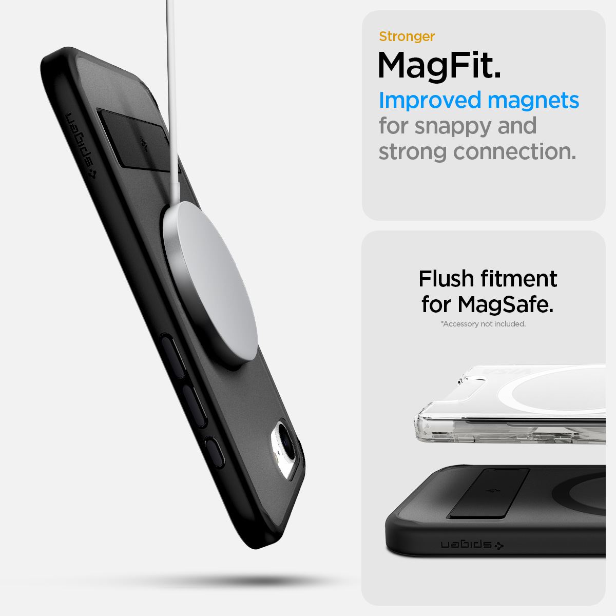 Spigen Ultra Hybrid S MagSafe, frost black - iPhone 16e (18)